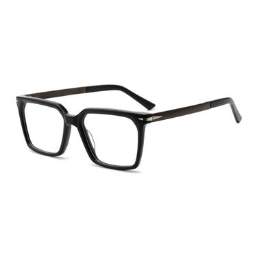 Women Vista Eyeglasses: Prinz - Black - SpaceSMART Eye Clinic (Diagonal View)